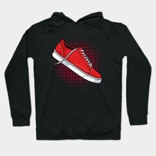 Red White Skate Sneaker Hoodie